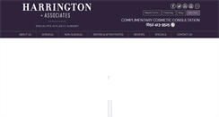 Desktop Screenshot of harringtonplasticsurgery.com